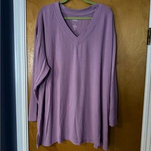 Sonoma Purple V-Neck Sweater
